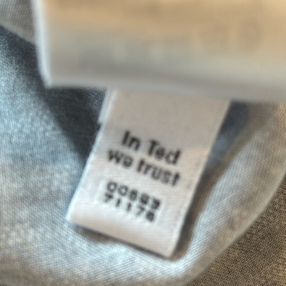 Ted Baker Twoaces Navy Floral Cotton Button Down Shirt Size 46 - Picture 11 of 15